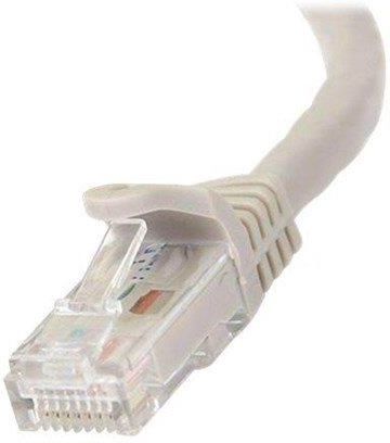 STARTECH.COM 1.5 M CAT6 CABLE - GREY CAT6 PATCH CORD - SNAGLESS RJ45 CONNECTORS - 24 AWG COPPER WIRE - ETHERNET - ETL - PATCH CABLE - 1.5 M - GREY  (N