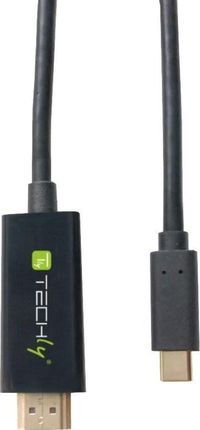 TECHLY ADAPTER USB   KABEL MONITOROWY ADAPTER USB-C DP ALTMODE NA HDMI 4K M/M 2M CZARNY  (106312)