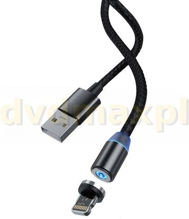 TELFORCEONE DEVIA KABEL GRACIOUS (USB - LIGHTNING) (1M) 2,1A CZARNY MAGNETYCZNY  ()