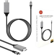 PRODUKT BEZMARKOWY KABEL USB-C 3.1 - HDMI 2M 4K - BLACK  ()