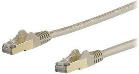 STARTECH.COM 5M CAT6A ETHERNET CABLE - GREY RJ45 SHIELDED CABLE SNAGLESS - PATCH CABLE - 5 M - GREY  (6ASPAT5MGR)