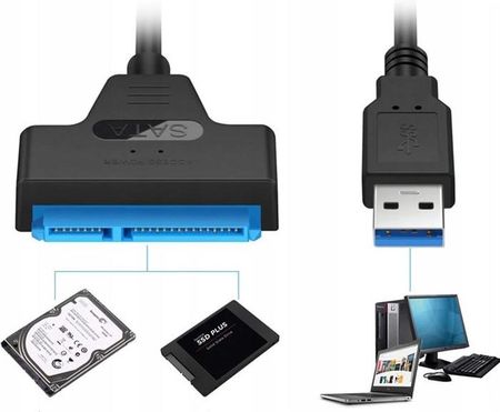 INNY PRZEJŚCIÓWKA ADAPTER Z DYSKU SATA 2,5'' NA USB  (8802) - zdjęcie 4