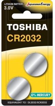 TOSHIBA BATERIE LITOWE CR2032-BP-2C BLISTER 2 SZT.