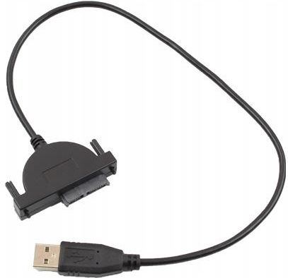 INNY KABEL ADAPTER USB-SATA DVDRW CZARNY  (BRAK)