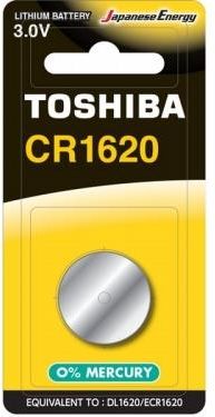 TOSHIBA BATERIE LITOWE CR1620 BP-1C BLISTER 1 SZT.