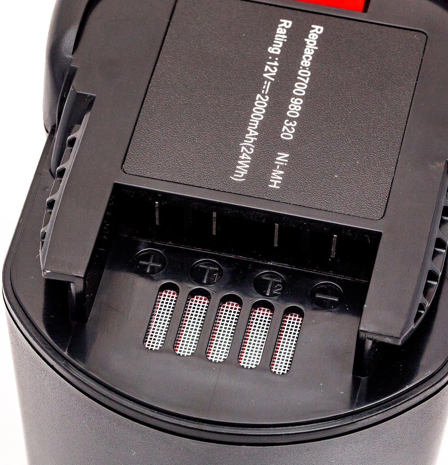Lot de 2 batteries pour AEG B1214G perceuse visseuse 2000mAh 12V - Visiodirect