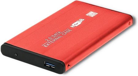 Qoltec Obudowa HDD/SSD 2.5" USB 3.0 SATA3 Czerwony (51860)
