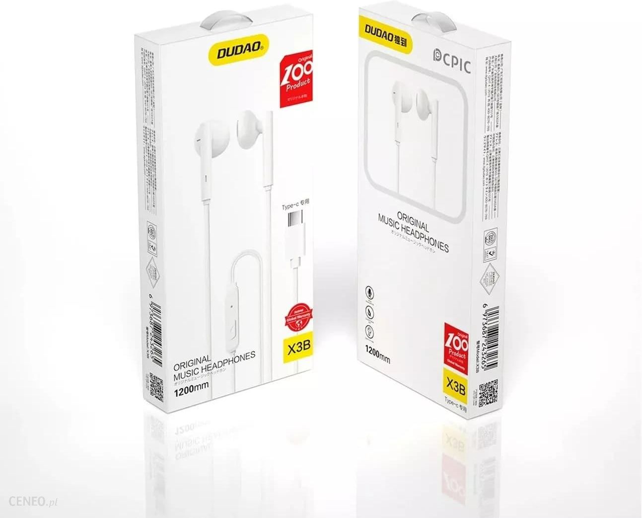Écouteurs USB Type-C Dudao X3s blanc
