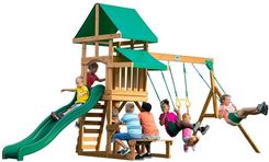 Backyard Discovery Belmont drewniany plac zabaw 6w1 + Stolik