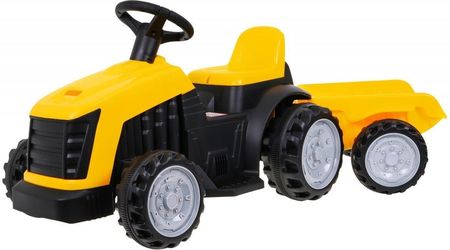 Super-Toys Traktor Na Akumulator Z Przyczepa  Żółty TR1908T