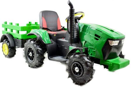 Super-Toys Mocny Traktor  Z Cysterną Pompka Koła Pompowane Miękkie Siedzenie Pilot /TT990S