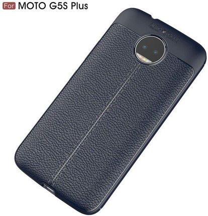 XGSM Granatowe Etui Football Grain TPU Case Motorola Moto G5S Plus Granatowy
