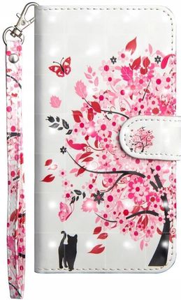 XGSM Etui Flexi Book do Samsung Galaxy A10 Cat and Flowered Tree