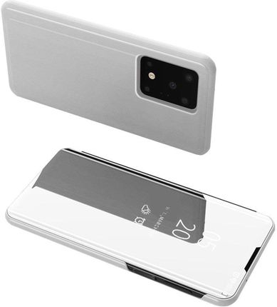 XGSM Etui Mirror View do Samsung Galaxy S20 Ultra Silver Przezroczysty Srebrny