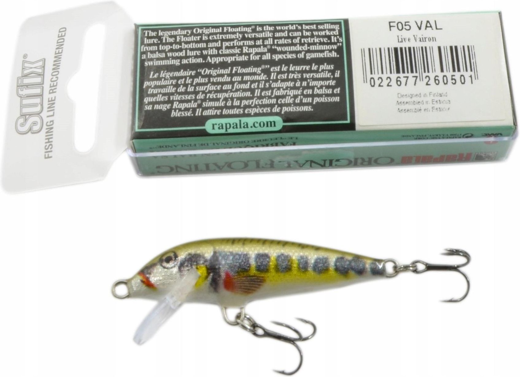 WOBLER RAPALA ORIGINAL FLOATING 5 CM 3 G SZCZUPAK F05VAL - Ceny I ...