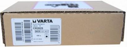 VARTA 100X BATERIA CR2025