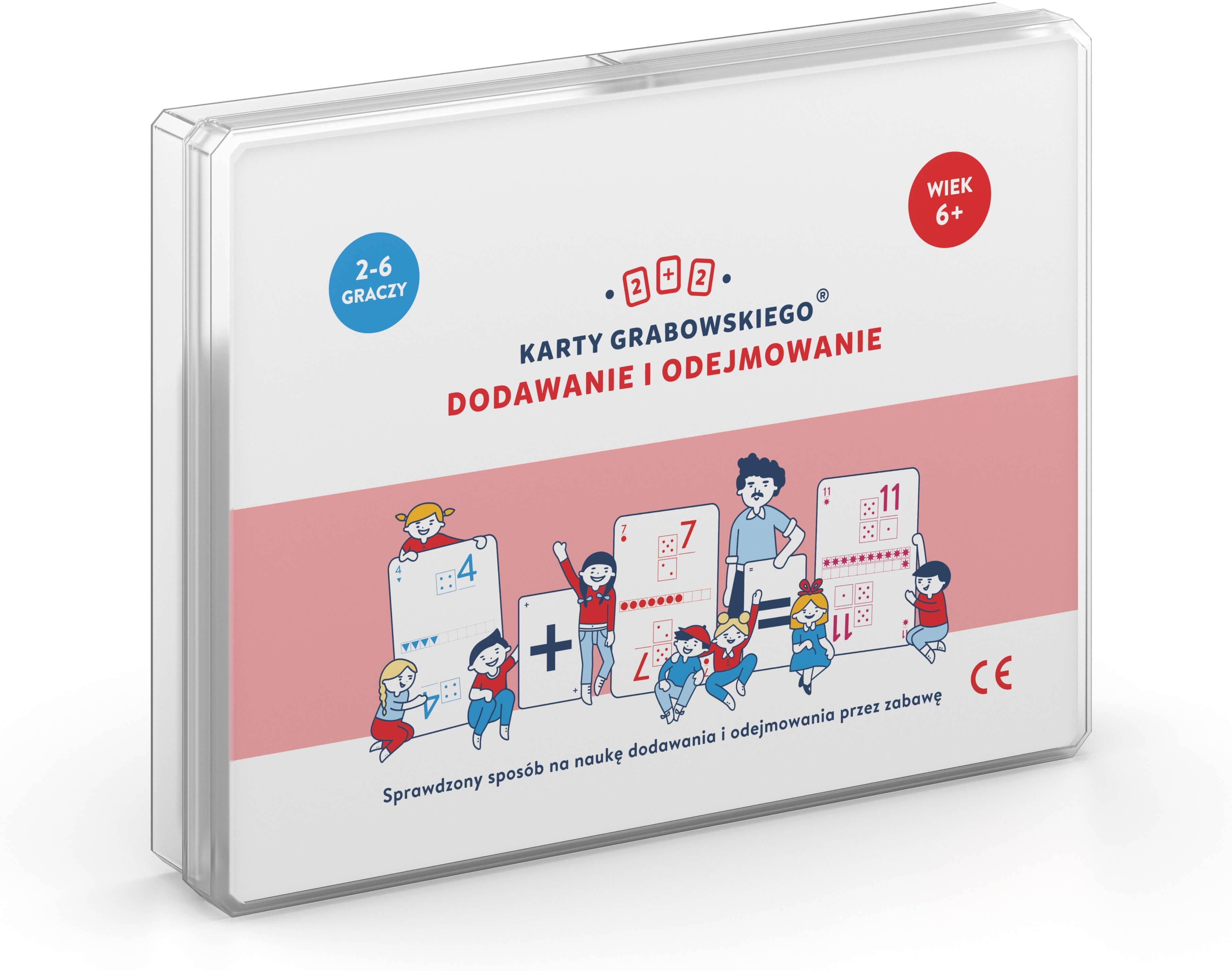 Karty Grabowskiego Dodawanie I Odejmowanie Zabawka Edukacyjna Karty Grabowskiego Dodawanie i odejmowanie 29 GIER - Gra dla dziecka