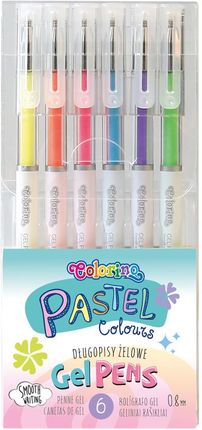 Colorino Kids Długopisy żelowe PASTEL 6 kol 80905PTR
