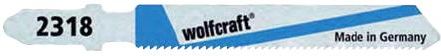 Wolfcraft Brzeszczot HSS 76mm o głębokości cięcia 1-3mm falowane i frezowane 2 szt WF2318000