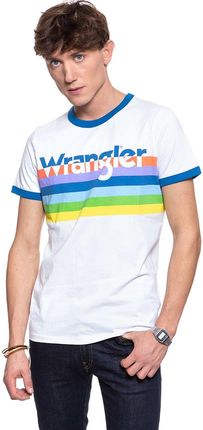 WRANGLER T-SHIRTS RINGER TEE WHITE W7C26FK12