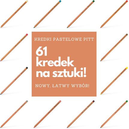 KREDKI PASTELOWE PITT FABER-CASTELL NA SZTUKI - 61 KREDEK