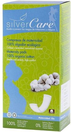 Silver Care Podpaski Poporodowe 100% Bawełny Organicznej 10szt.
