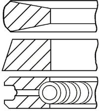 Zdjęcie Pierścienie tłokowe GOETZE ENGINE 08-431900-00 - Krzeszowice
