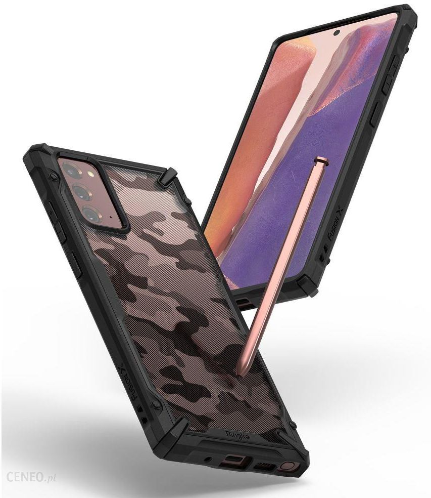 Ringke Fusion X Galaxy Note 20 Camo Black Etui Na Telefon Ceny I