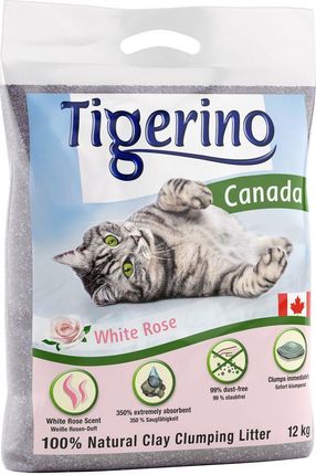 Tigerino Canada Żwirek Dla Kota Zapach Białej Róży 12Kg Ok 12L