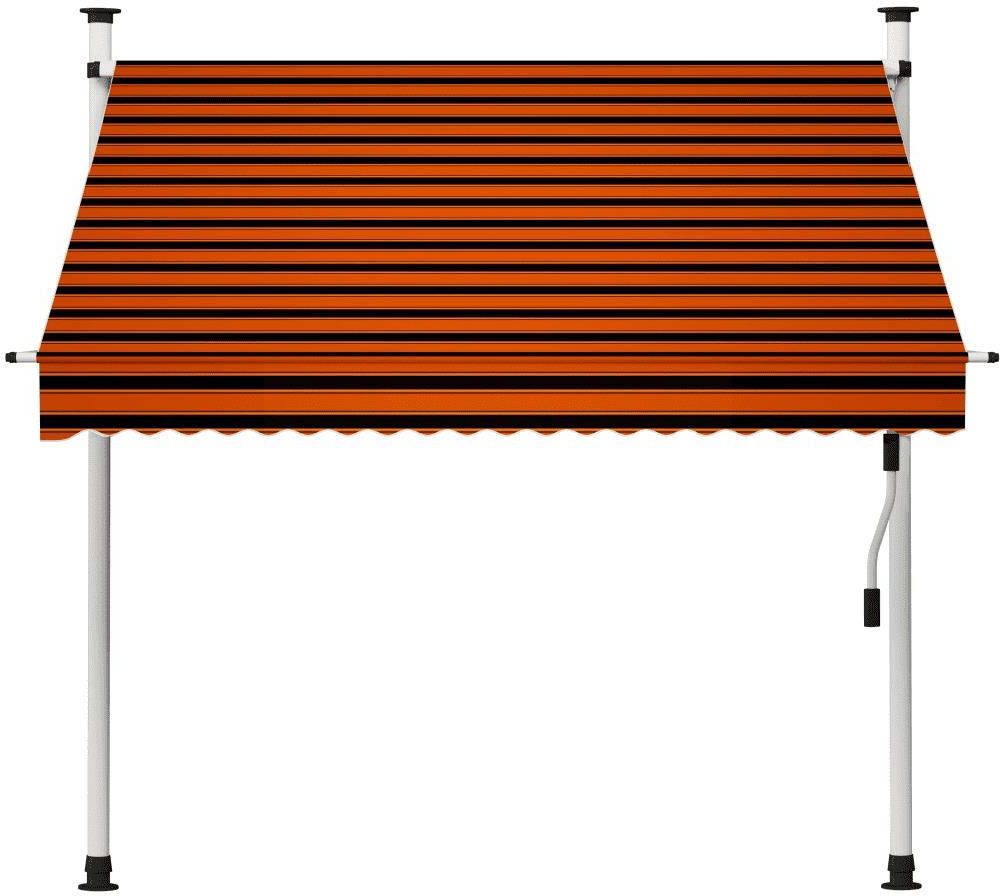VidaXL Markiza Pomarańczowo-Brązowa 2x3m - zdjęcie 2 VidaXL Markiza Pomarańczowo-Brązowa 2x3m