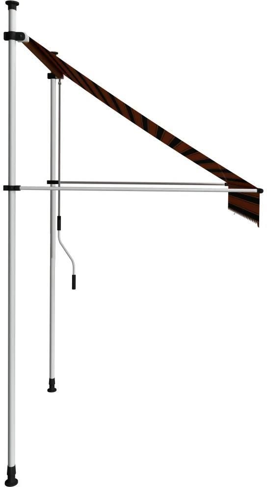 VidaXL Markiza Pomarańczowo-Brązowa 2x3m - zdjęcie 3 VidaXL Markiza Pomarańczowo-Brązowa 2x3m