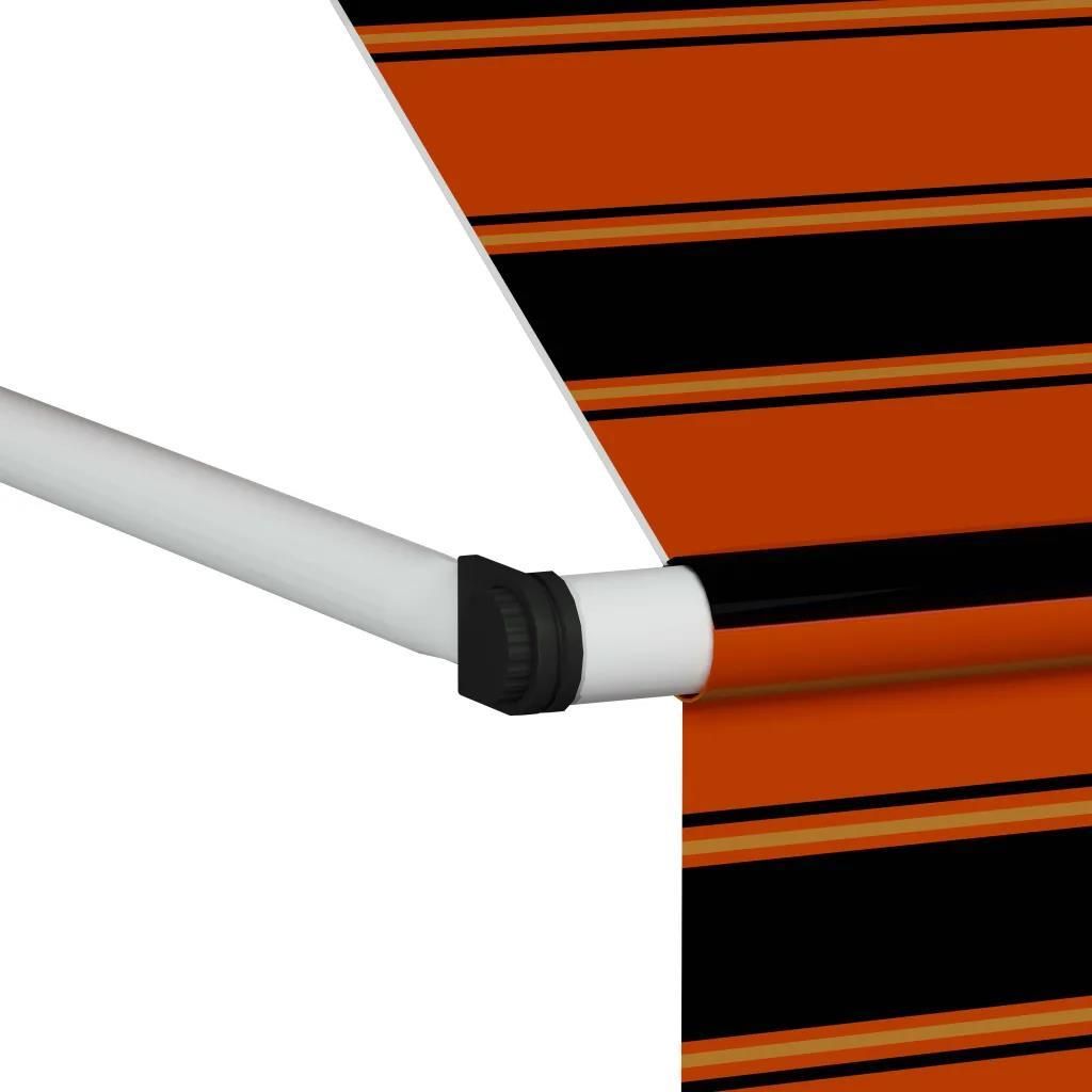 VidaXL Markiza Pomarańczowo-Brązowa 2x3m - zdjęcie 5 VidaXL Markiza Pomarańczowo-Brązowa 2x3m
