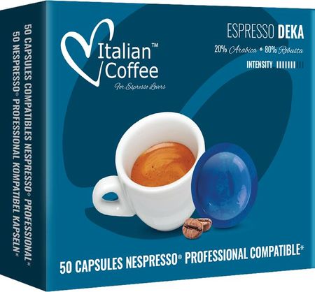 Italian Coffee Deka Nespresso Professional 50kaps.