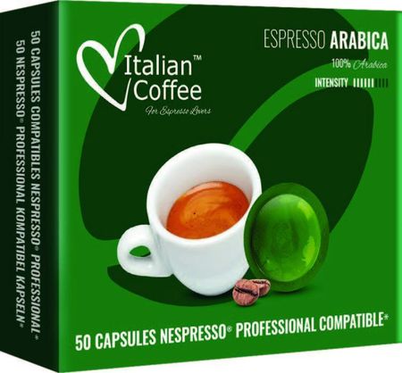 Italian Coffee Espresso Arabica Nespresso Professional 50Kaps.