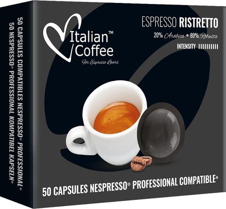 Italian Coffee Ristretto Nespresso Professional 50Kaps.