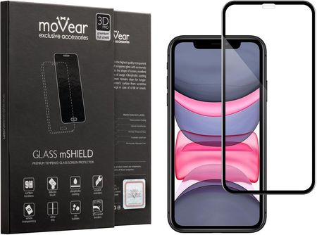 moVear Szkło Hartowane 3D PRO E na Apple iPhone 11 na Cały Ekran 9H GLASS mSHIELD Czarny