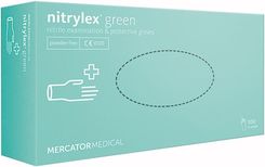 Zdjęcie Mercator Medical Nitrylex Green Rękawice Nitrylowe Niejałowe Bezpudrowe Zielone Rozmiar S 100szt. - Grodzisk Mazowiecki