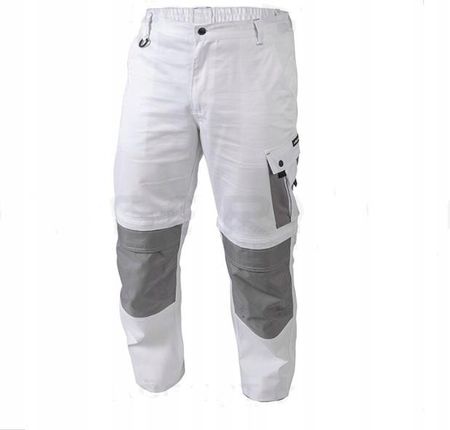 Spodnie Robocze Białe Hogert Jakość L/52