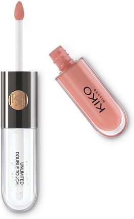 KIKO Milano Unlimited Double Touch dwuetapowa płynna pomadka do ust 102 Satin Rosy Beige 6ml