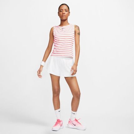 Nike Court Maria Dry Tank White Laser Crimson Blackened Blue