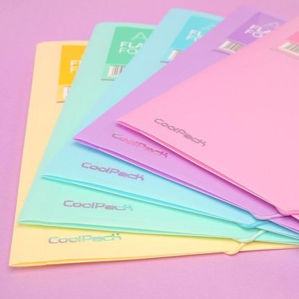 Colorino Teczka A4 z gumką Pastel Yellow 81469CP - zdjęcie 2
