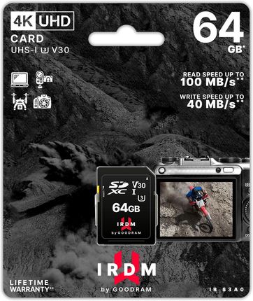 IRDM by GOODRAM 64GB CARD UHS I U3 (IR-S3A0-0640R12)