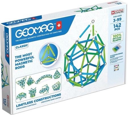 Geomag Klocki Magnetyczne Klasyczne 142el. GEO-274