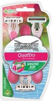 Wilkinson Quattro 4 Sensitive Women Maszynka Jednorazowa 3szt.