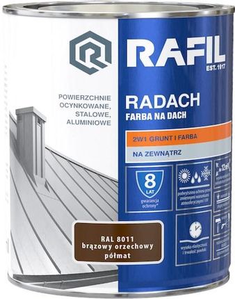 Rafil Radach RAL8011 Brązowy Orzech Półmat 0,75L