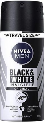 Nivea Men Invisible Spray Męski Black &White Power 100ml