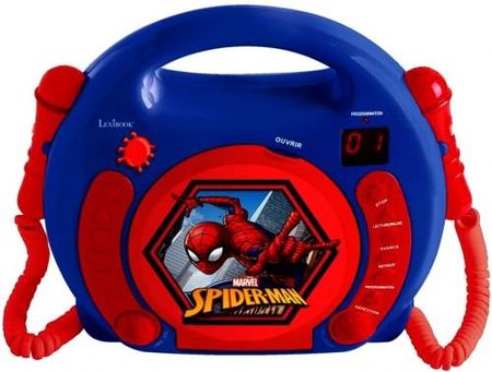 Lexibook Marvel Spider-Man Odtwarzacz Cd Karaoke 2X Mikrofon