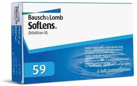 BAUSCH&LOMB SOFLENS 59 COMFORT SOCZEWKI KONTAKTOWE 6SZT