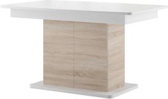Zdjęcie Szynaka Meble Stół Star 03 140(210)x85 Dąb Sonoma Biały Mat - Nowa Sól