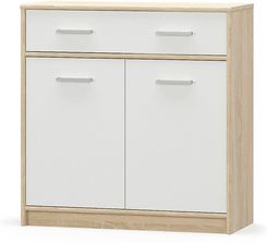 Zdjęcie Mebel Bos Komoda Tips 2D1S Dąb Sonoma Biały Mat - Ustka